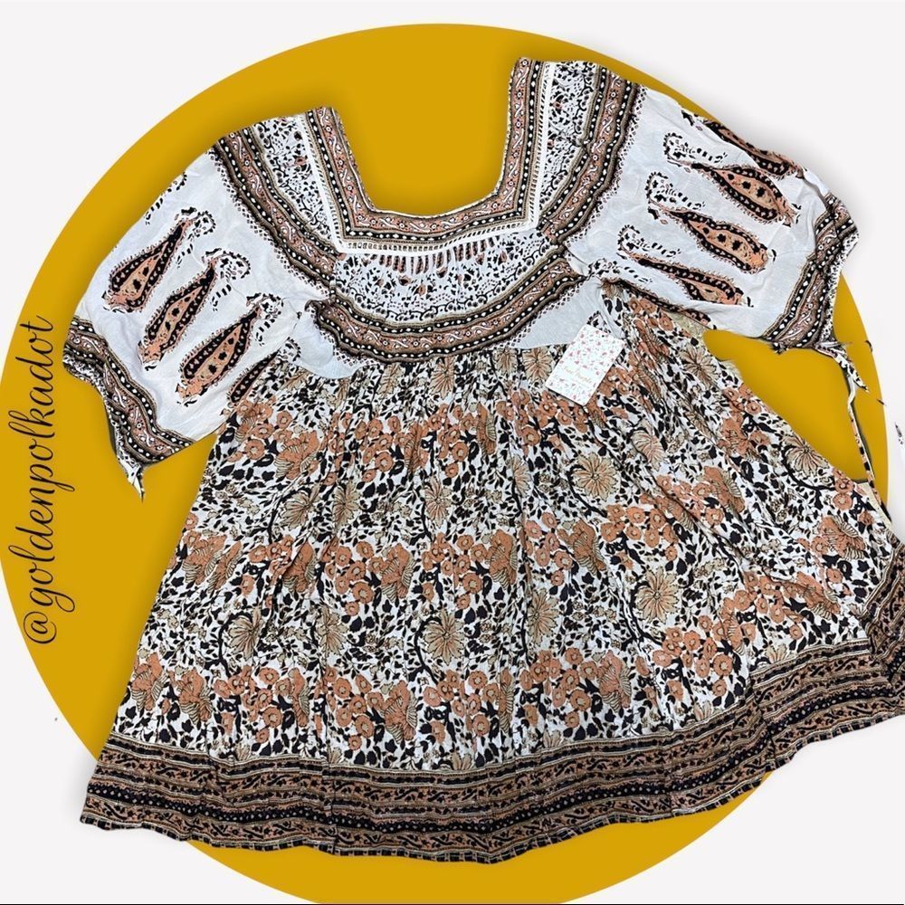 Free People Baby Doll Midsummers Dream Dress in Ivory Tangerine
Barbie Core  NWT - Picture 3 of 8